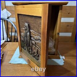 Big Sky Carvers Wood Cabinet Larry Fanning Grizzly Encounter NRA Edition RARE