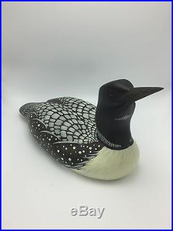 Big Sky Carvers Wood Carved Hand Painted Signed Park Goodman Common Loon