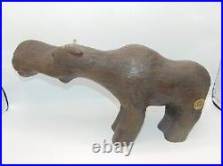 Big Sky Carvers Wood Carved Monte Moose Sculpture Damaged Antlers 18 Long