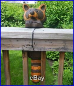 Big Sky Carvers Wood Climbing Racoon. Large 23 Inches