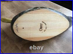 Big Sky Carvers Wood Duck Decoy, Hand Carved signed by Artist Rare ORVIS