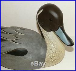 Big Sky Carvers Wood Duck Decoy, Pintail, Hand Carved Signed M Michaels 21