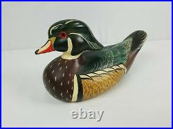 Big Sky Carvers Wood Duck Decoy Signed by SS Huntsman Master Carver Hand Painted