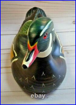 Big Sky Carvers- Wood Duck Decoy with Glass Eyes