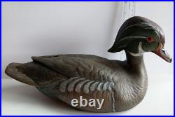Big Sky Carvers Wood Duck Drake Signed Lee Smith Jim Sprankle 13 1/2 Vintage