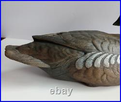Big Sky Carvers Wood Duck Drake Signed Lee Smith Jim Sprankle 13 1/2 Vintage