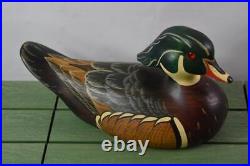 Big Sky Carvers Wood Duck Hand Carved Duck Decoy Signed Crafted 2001