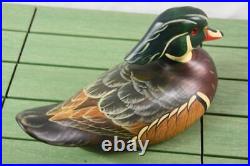 Big Sky Carvers Wood Duck Hand Carved Duck Decoy Signed Crafted 2001