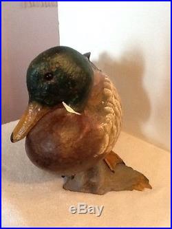 Big Sky Carvers Wood Duck Master's Edition Wood Carving Hand Carved NICE