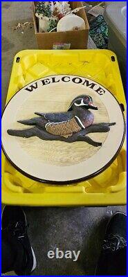 Big Sky Carvers Wood Duck Plaque Larry W Houser Artist