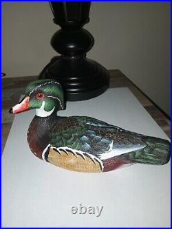 Big Sky Carvers Wood Duck Resin Figurine Signed Ashley Gray 6.5