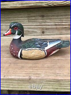 Big Sky Carvers Wood Duck Resin Figurine Signed Ashley Gray 6.5