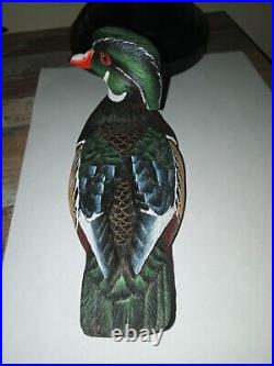 Big Sky Carvers Wood Duck Resin Figurine Signed Ashley Gray 6.5