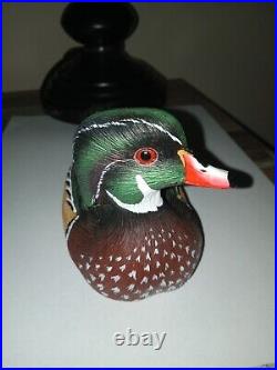 Big Sky Carvers Wood Duck Resin Figurine Signed Ashley Gray 6.5