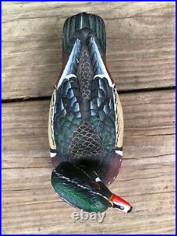 Big Sky Carvers Wood Duck Resin Figurine Signed Ashley Gray 6.5