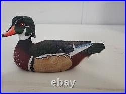 Big Sky Carvers Wood Duck by Ashley Grey Hand Painted Hand Carved Resin
