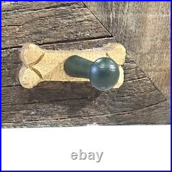 Big Sky Carvers Wood Framed Mirror Dog Treat Knobs For Hanging Black Lab Dog