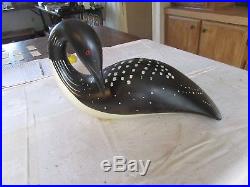 Big Sky Carvers Wood Hand Carved Large Loon Decoy 19 Long 11 Tall Lot 18-68-50