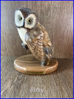 Big Sky Carvers Wood Owl By Ken White #142/1250 Evening Tracker