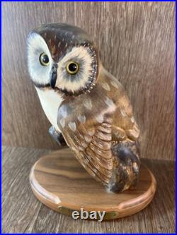 Big Sky Carvers Wood Owl By Ken White #142/1250 Evening Tracker