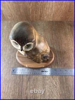 Big Sky Carvers Wood Owl By Ken White #142/1250 Evening Tracker
