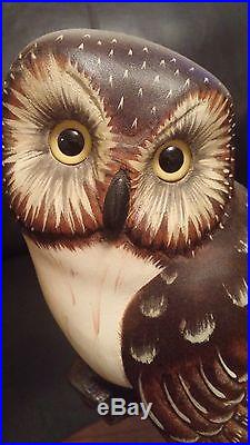 Big Sky Carvers Wood Owl By Ken White #491/1250