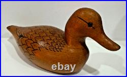 Big Sky Carvers Wood Wen Mallard Signed Craig Fellows'82 Duck Decoy