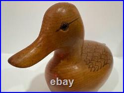 Big Sky Carvers Wood Wen Mallard Signed Craig Fellows'82 Duck Decoy