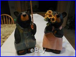 Big Sky Carvers Wooden Bears Pair- Female & Male # Editions Excellent Condition