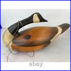 Big Sky Carvers Wooden Canadian Goose Hand-carved by Linda Williams Lodge Decor
