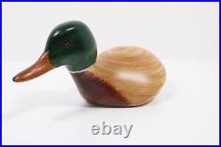 Big Sky Carvers Wooden DUCK CLUB Mallard Duck Hand Painted Carved Golf Club Head