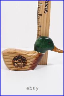 Big Sky Carvers Wooden DUCK CLUB Mallard Duck Hand Painted Carved Golf Club Head