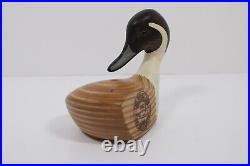 Big Sky Carvers Wooden DUCK CLUB Pintail Duck Hand Painted Carved Golf Club Head