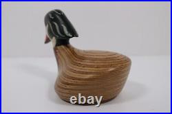 Big Sky Carvers Wooden DUCK CLUB Wood Duck Hand Painted Carved Golf Club Head