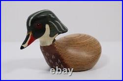 Big Sky Carvers Wooden DUCK CLUB Wood Duck Hand Painted Carved Golf Club Head