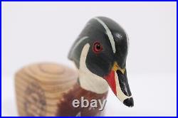 Big Sky Carvers Wooden DUCK CLUB Wood Duck Hand Painted Carved Golf Club Head