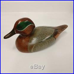 Big Sky Carvers Wooden Duck Decoy Hand Carved Signed Craig Fellows