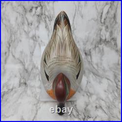 Big Sky Carvers Wooden Mallard Duck Decoy Barbara Stafford 10 inch