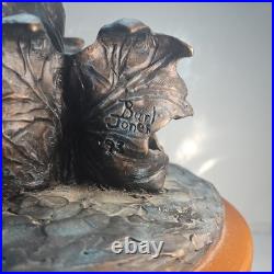 Big Sky Carvers Woodland Cottontails Bronzed Rabbits Bunnies 1983 Burl Jones