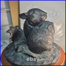 Big Sky Carvers Woodland Cottontails Bronzed Rabbits Bunnies 1983 Burl Jones