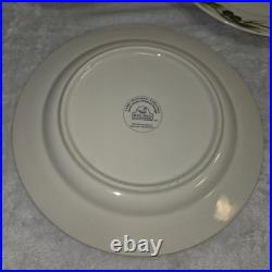 Big Sky Carvers Woodland Moose 10.5 Dinner Plates Pinecones Karry Hesla Set 3