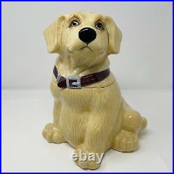 Big Sky Carvers Yellow Lab Ceramic Cookie Jar 2013 Labrador Retriever Dog