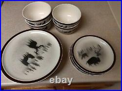 Big Sky Carvers Yellowstone Lodge Coffee mugs, plates, and bowls