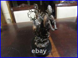 Big Sky Carvers bronze living large deer statue 2006