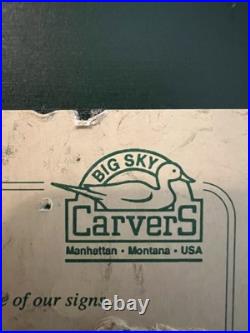 Big Sky Carvers buffalo sign Montana artist signed h. S. Track shoe Hand Painted