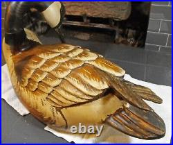 Big Sky Carvers carved wood GOOSE 22 signed dated #9 of 13 BEAUTIFUL large EX+