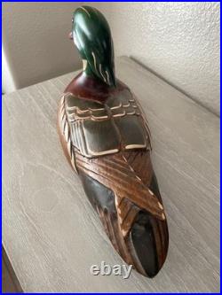 Big Sky Carvers large Wood Duck Drake signed by Tommy Findley