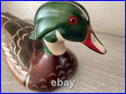 Big Sky Carvers large Wood Duck Drake signed by Tommy Findley