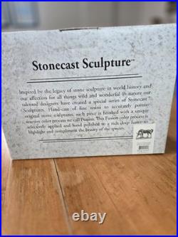 Big Sky Carvers mare/foal Stone Cast Finished Scupture 10l x 3 w x 6.5h