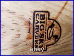 Big Sky Carvers' wooden Large 20 Duck decoy Dated 2002 Tammy Finly